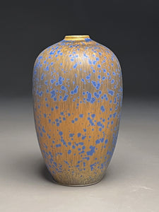 Egg Vase in Stardust Blue, 8"h (Ben Owen III)