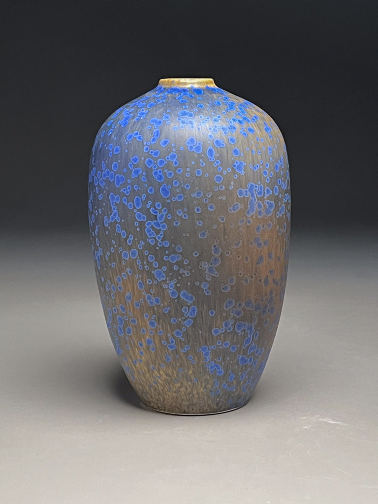 Egg Vase in Stardust Blue, 8