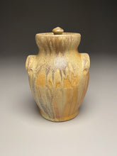 Load image into Gallery viewer, Handled Jar in Pumpkin, Yellow Matte and Ash Glazes, 7&quot;h (Tableware Collection)
