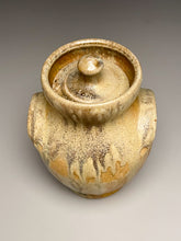 Load image into Gallery viewer, Handled Jar in Pumpkin, Yellow Matte and Ash Glazes, 7&quot;h (Tableware Collection)
