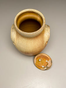 Handled Jar in Pumpkin, Yellow Matte and Ash Glazes, 7"h (Tableware Collection)