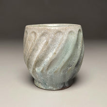 Load image into Gallery viewer, Carved Cup #1 in Patina Green, 3.5&quot;h (Tableware Collection)
