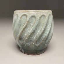 Load image into Gallery viewer, Carved Cup #1 in Patina Green, 3.5&quot;h (Tableware Collection)
