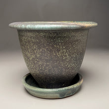 Load image into Gallery viewer, Planter Set #2 in Patina Green, 9.75&quot;dia. (Ben Owen Pottery Collection)
