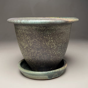 Planter Set #2 in Patina Green, 9.75"dia. (Ben Owen Pottery Collection)