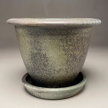 Load image into Gallery viewer, Planter Set #2 in Patina Green, 9.75&quot;dia. (Ben Owen Pottery Collection)
