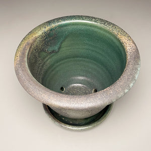 Planter Set #2 in Patina Green, 9.75"dia. (Ben Owen Pottery Collection)