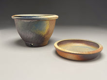Load image into Gallery viewer, Combed Planter Set in Multilayered glaze, 7.5&quot;dia. (Ben Owen Pottery Collection)
