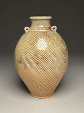 Load image into Gallery viewer, Combed Edo Jar in Copper Penny and Ash Glazes, 11.75"h (Ben Owen III)
