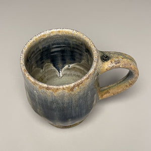 Mug #3 in Cobalt, Yellow Matte, & Ash Glaze, 4.25"h (Tableware Collection)