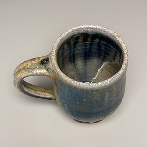 Mug #3 in Cobalt, Yellow Matte, & Ash Glaze, 4.25"h (Tableware Collection)