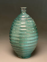 Load image into Gallery viewer, Ringed Bottle in Patina Green, 12"h (Ben Owen III)
