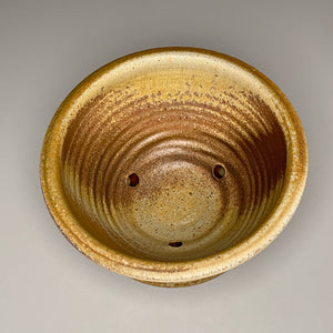 Combed Planter Set in Yellow Matte & Ash glaze, 4.5"h. (Ben Owen Pottery Collection)