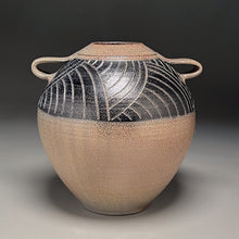 Load image into Gallery viewer, Handled Carved Urn in Salt Glaze, 10.75&quot;h (Pots From The Past)
