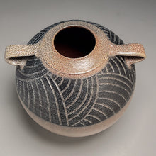 Load image into Gallery viewer, Handled Carved Urn in Salt Glaze, 10.75&quot;h (Pots From The Past)
