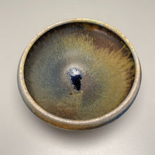 Load image into Gallery viewer, Small Combed Bowl #2 in Ash, Cobalt, &amp; Yellow Matte Glazes, 6&quot;dia. (Tableware Collection)
