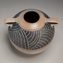 Load image into Gallery viewer, Handled Carved Urn in Salt Glaze, 10.75&quot;h (Pots From The Past)
