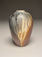 Load image into Gallery viewer, Egg Vase in Cobalt, Yellow Matte, Ash &amp; Salt Glazes, 5.5"h (Ben Owen III)
