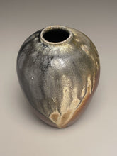 Load image into Gallery viewer, Egg Vase in Cobalt, Yellow Matte, Ash &amp; Salt Glazes, 5.5"h (Ben Owen III)
