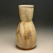 Load image into Gallery viewer, Combed Hourglass Vase in Bleached Copper Penny, 11.5"h (Ben Owen III)
