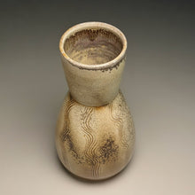 Load image into Gallery viewer, Combed Hourglass Vase in Bleached Copper Penny, 11.5"h (Ben Owen III)
