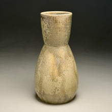 Load image into Gallery viewer, Combed Hourglass Vase in Bleached Copper Penny, 11.5"h (Ben Owen III)
