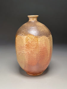 Altered Bottle in Peach Shino, 11.5"h (Pots From The Past)