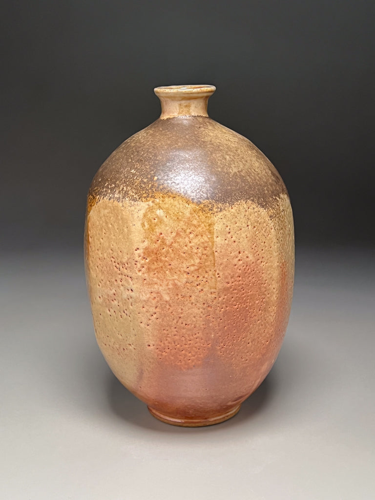 Altered Bottle in Peach Shino, 11.5