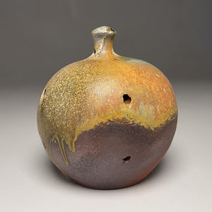 Birdhouse in Cobalt & Ash Glaze, 5.5"h. (Ben Owen Pottery Collection)