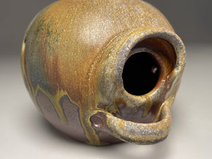 Birdhouse in Cobalt & Ash Glaze, 5.5"h. (Ben Owen Pottery Collection)