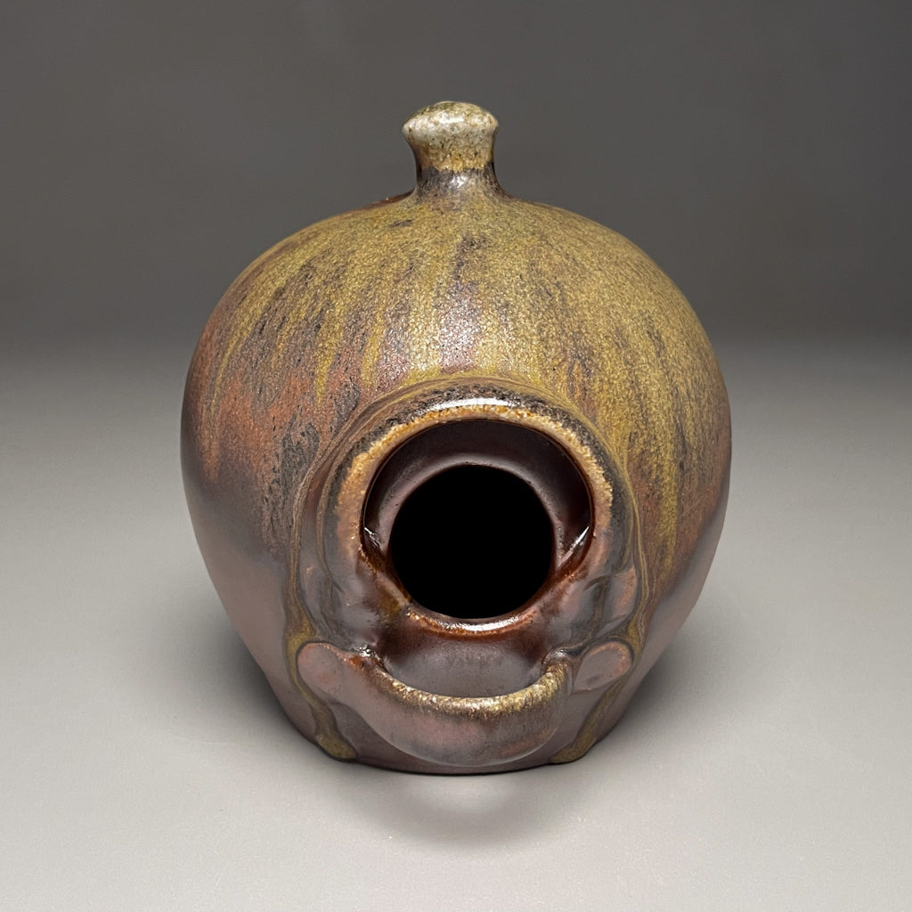 Birdhouse #2 in Copper Penny & Ash Glaze, 6