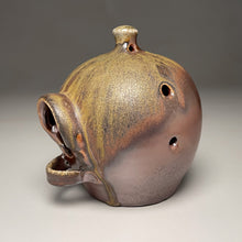 Load image into Gallery viewer, Birdhouse #2 in Copper Penny &amp; Ash Glaze, 6&quot;h. (Ben Owen Pottery Collection)
