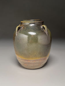 Lily Jar in Frogskin Glaze, 7.5"h (Pots From The Past)(Ben Owen Sr.)