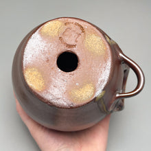 Load image into Gallery viewer, Birdhouse #2 in Copper Penny &amp; Ash Glaze, 6&quot;h. (Ben Owen Pottery Collection)
