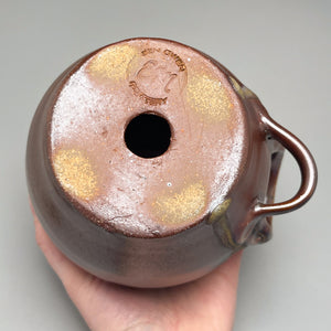 Birdhouse #2 in Copper Penny & Ash Glaze, 6"h. (Ben Owen Pottery Collection)