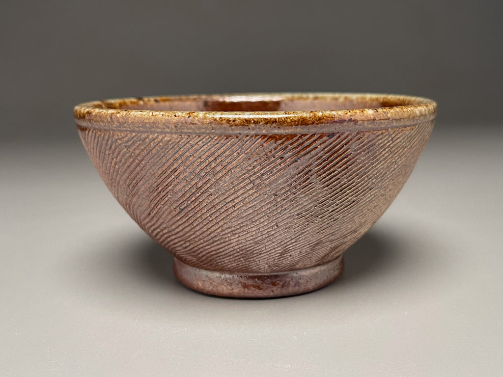 Combed Bowl in Salt Glaze, 4.75