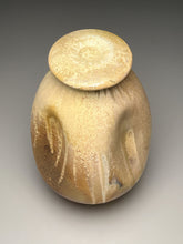 Load image into Gallery viewer, Altered Covered Jar in Yellow Matte and Ash Glazes, 12.75&quot;h (Ben Owen III)
