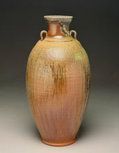 Load image into Gallery viewer, Combed Two-Handled Vase in Natural Ash, 14.75"h (Ben Owen III)
