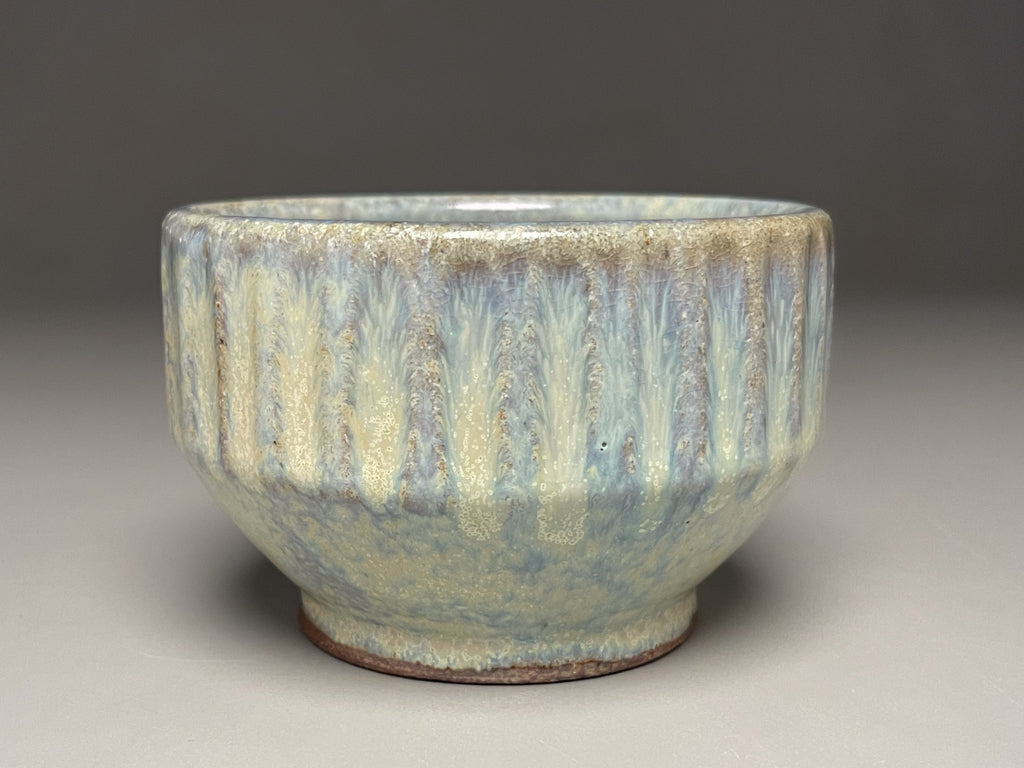 Carved Bowl in Cloud Blue, 4.5