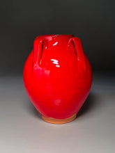 Load image into Gallery viewer, Lily Jar in Chinese Red, 10.75&quot;h (Pots From the Past)
