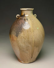 Load image into Gallery viewer, Edo Jar with Combed Surface in Copper Penny &amp; Ash, 11.25"h (Ben Owen III)
