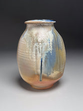 Load image into Gallery viewer, Altered Covered Jar in Cobalt and Ash Glaze, 9.5&quot;h (Pots From The Past)
