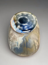 Load image into Gallery viewer, Altered Covered Jar in Cobalt and Ash Glaze, 9.5&quot;h (Pots From The Past)
