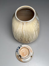 Load image into Gallery viewer, Altered Covered Jar in Cobalt and Ash Glaze, 9.5&quot;h (Pots From The Past)
