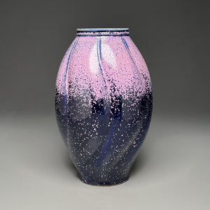 Melon Flower Vase in Nebular Purple, 11.75"h (Ben Owen III)