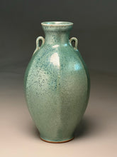 Load image into Gallery viewer, Ribbed Two-Handled Vase in Patina Green, 9.75"h (Ben Owen III)
