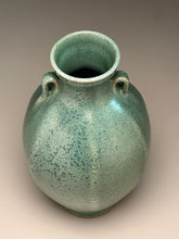 Load image into Gallery viewer, Ribbed Two-Handled Vase in Patina Green, 9.75"h (Ben Owen III)

