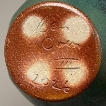 Load image into Gallery viewer, Ribbed Two-Handled Vase in Patina Green, 9.75"h (Ben Owen III)
