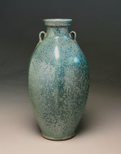 Load image into Gallery viewer, Ribbed Two-Handled Vase #2 in Patina Green, 12.5"h (Ben Owen III)
