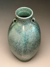 Load image into Gallery viewer, Ribbed Two-Handled Vase #2 in Patina Green, 12.5"h (Ben Owen III)
